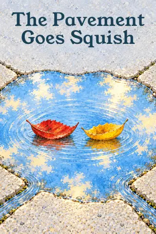 Cover of the picture book The Pavement Goes Squish