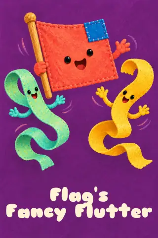 Cover of the picture book Flag's Fancy Flutter