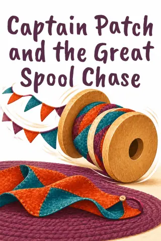 Cover of the picture book Captain Patch and the Great Spool Chase