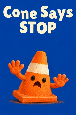 Cover of the picture book Cone Says STOP
