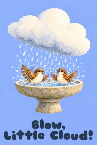 Cover of the picture book Blow, Little Cloud!