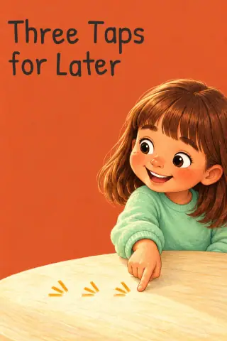 Cover of the picture book Three Taps for Later