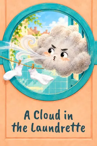 Cover of the picture book A Cloud in the Laundrette