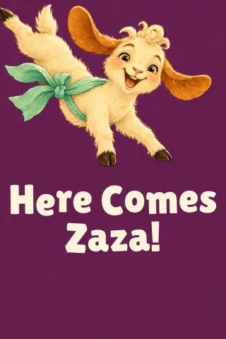 Cover of the picture book Here Comes Zaza!