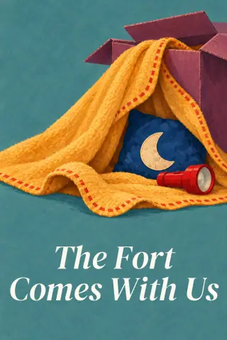 Cover of the picture book The Fort Comes With Us