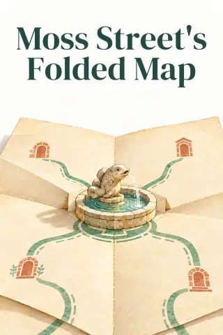 Cover of the picture book Moss Street's Folded Map