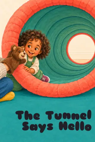 Cover of the picture book The Tunnel Says Hello