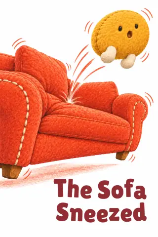 Cover of the picture book The Sofa Sneezed