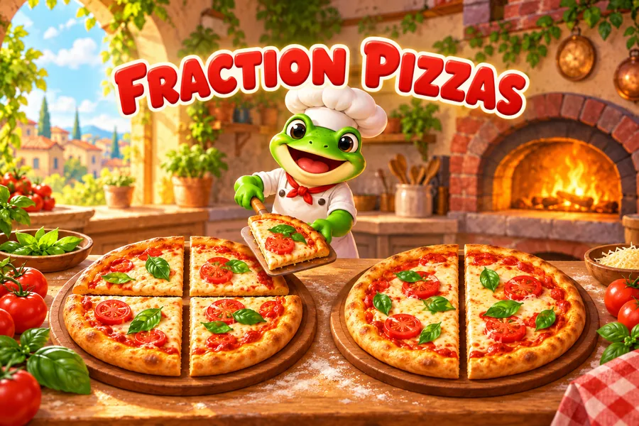 Fraction Pizzas, a learning game coming to Lil' Phil